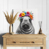 Walrus Floral Crown Art - View 5
