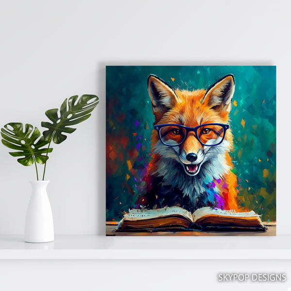Fox Reading Art - View 5