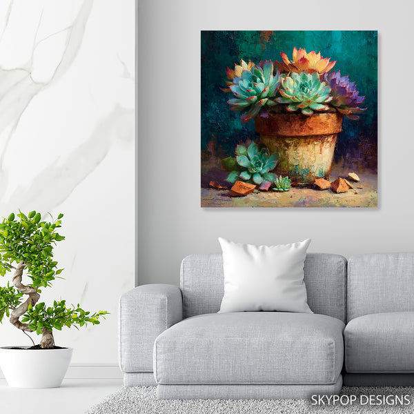 Succulent Pot Art - View 5