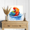 Parrot Bath Time Art - View 5
