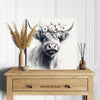 Highland Cow Floral Crown Art - View 5