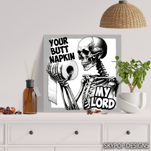 Skeleton With Toilet Paper Art - View 5