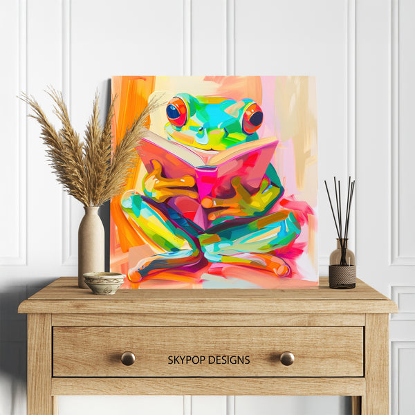 Frog Reading Art - View 5
