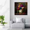 Vintage Floral Vase Art - View 5