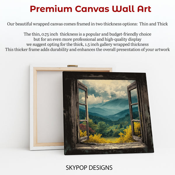 Mountain Window View Art - View 6
