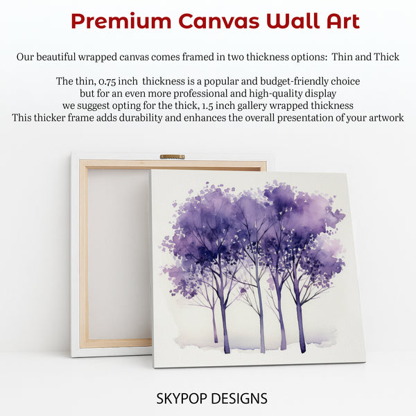 Purple Trees Art - View 6
