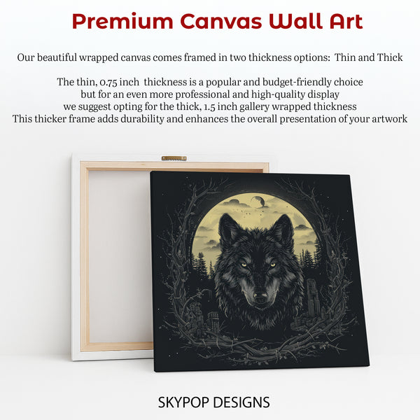 Wolf Moon Forest Art - View 6