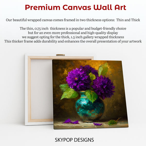 Dahlia Bouquet Art - View 6