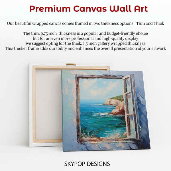 Coastal Window View Art - View 6