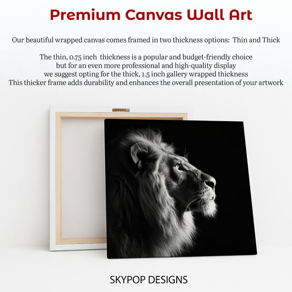 Lion Portrait Art - View 6