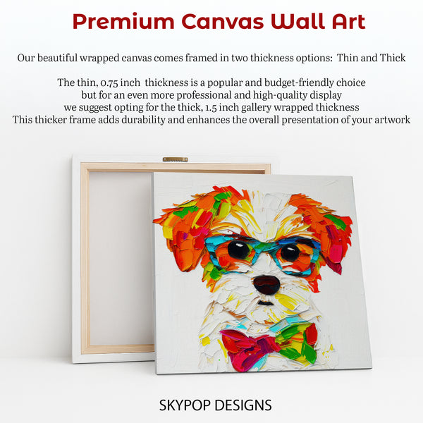 Shih Tzu With Glasses Art - View 6