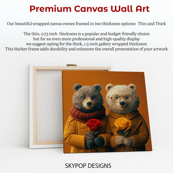 Bear with Roses Art - View 6
