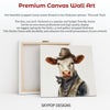 Cowboy Highland Cow Art - View 6