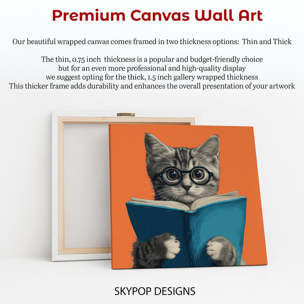 Cat Reading Art - View 6