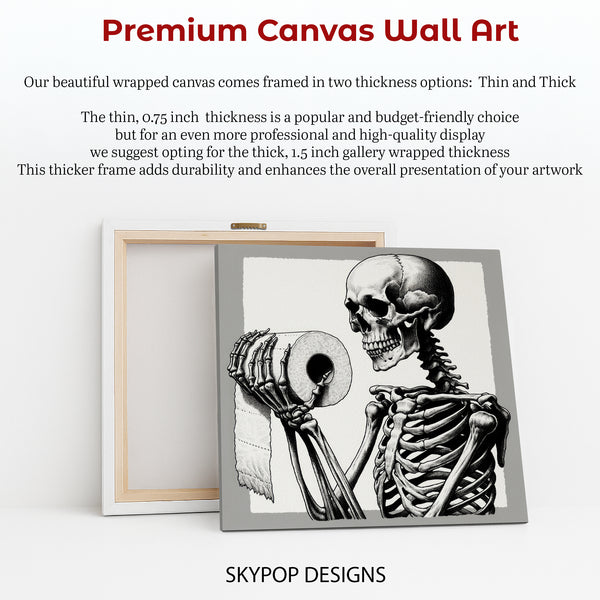 Skeleton Toilet Paper Art - View 6