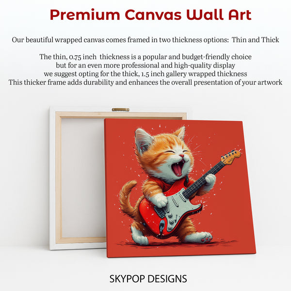 Kitten Guitar Art - View 6