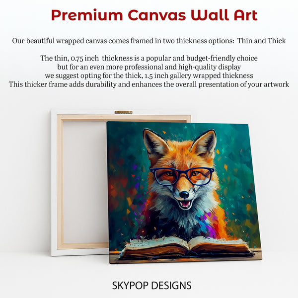 Fox Reading Art - View 6