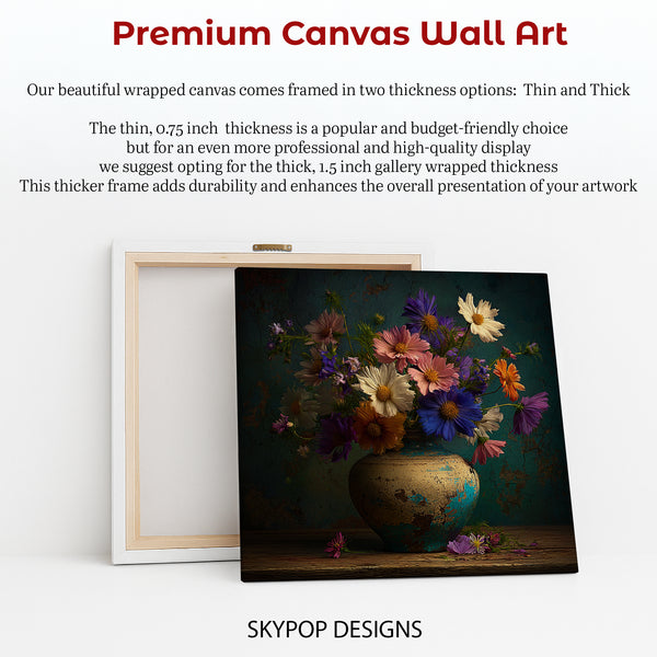 Cosmos Bouquet Art - View 6
