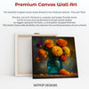 Marigolds in Teal Jar Art - View 6