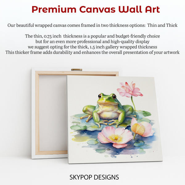 Frog Lotus Pond Art - View 6