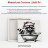 Raccoon Christmas Bath Art - View 6