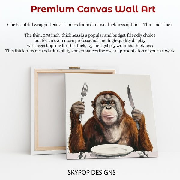 Orangutan Dinner Time Art - View 6