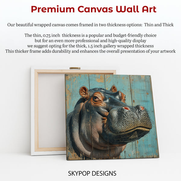 Hippopotamus Art - View 6