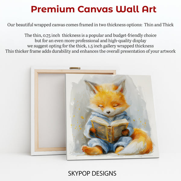 Fox Reading Art - View 6