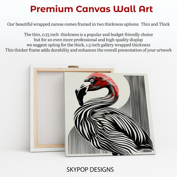 Flamingo Stripes Art - View 6
