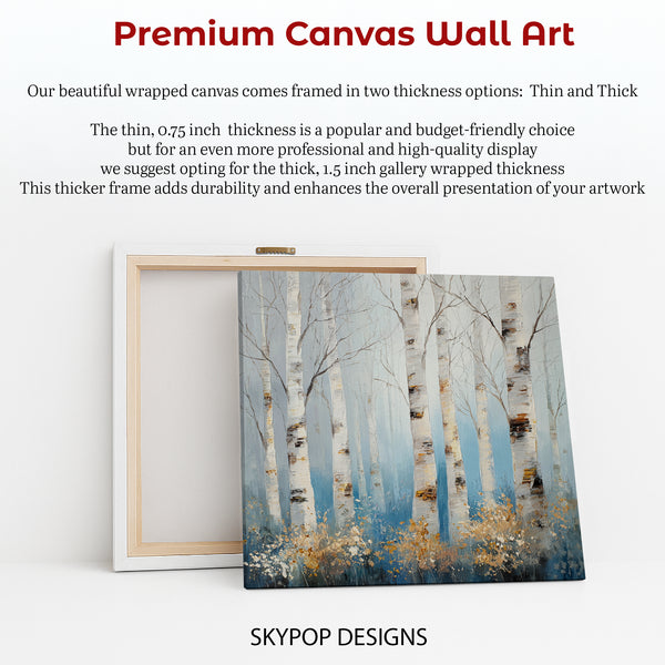 Birch Tree Forest Art - View 6
