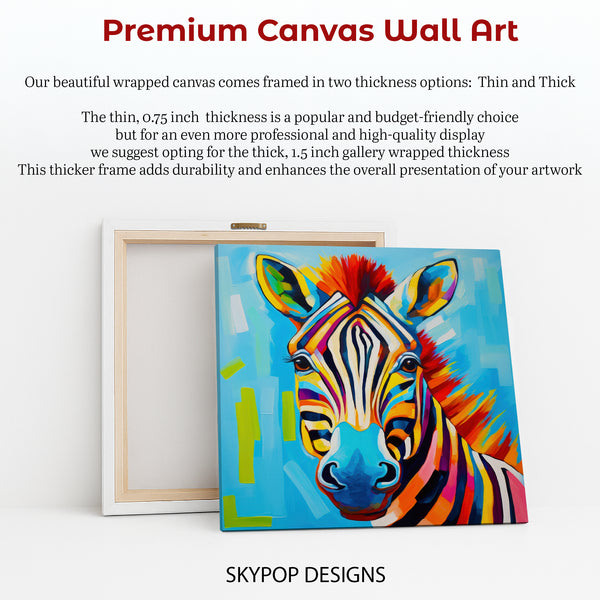 Zebra Splash Art - View 6