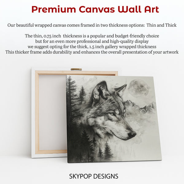 Wolf Moon Forest Art - View 6