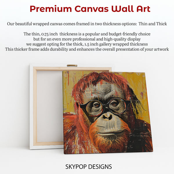 Orangutan Reading Art - View 6