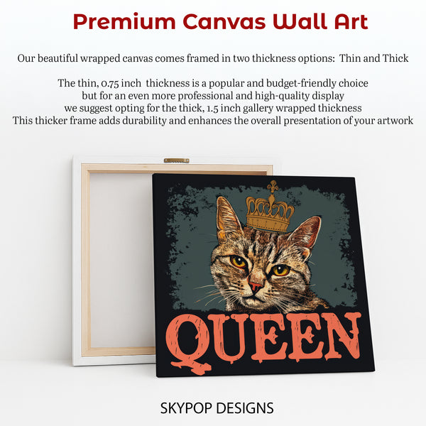 Regal Cat Queen Portrait Art - View 6