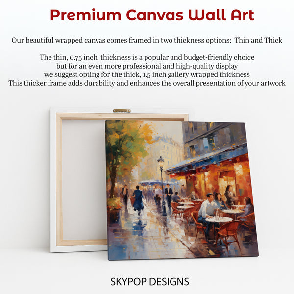 Parisian Cafe Scene Art - View 6