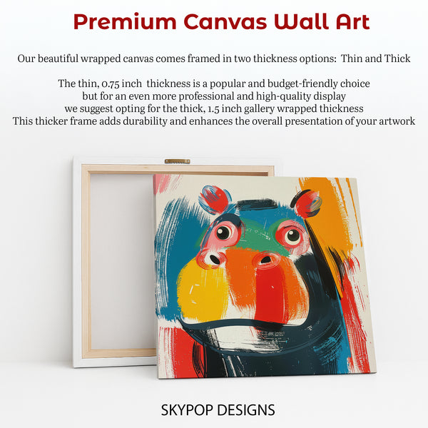 Hippopotamus Art - View 6