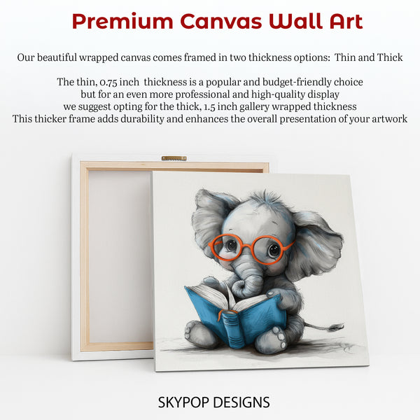 Elephant Reading Art - View 6