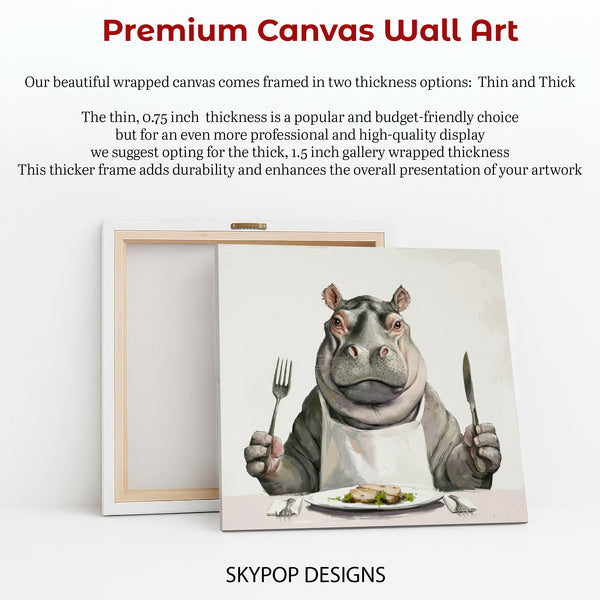 Hippopotamus Art - View 6