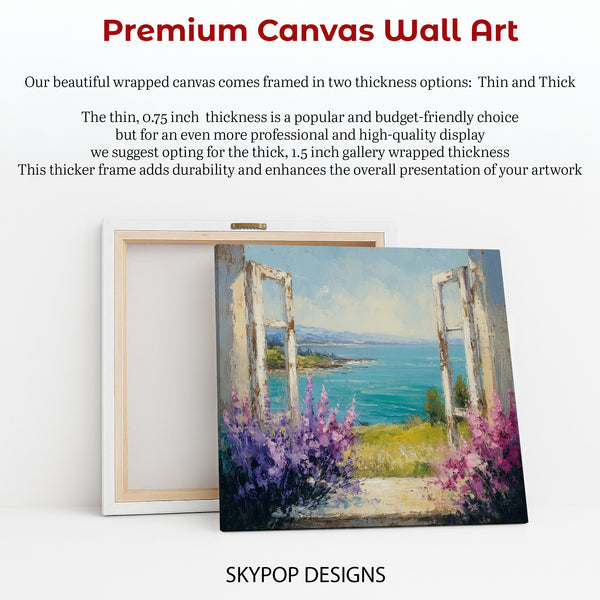 Open Window Ocean View Art - View 6