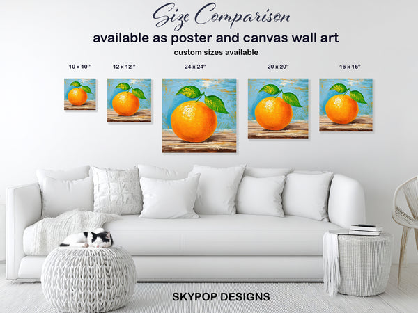 Orange Citrus Art - View 7