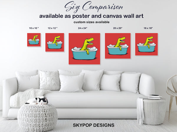 Crocodile Bath Art - View 7