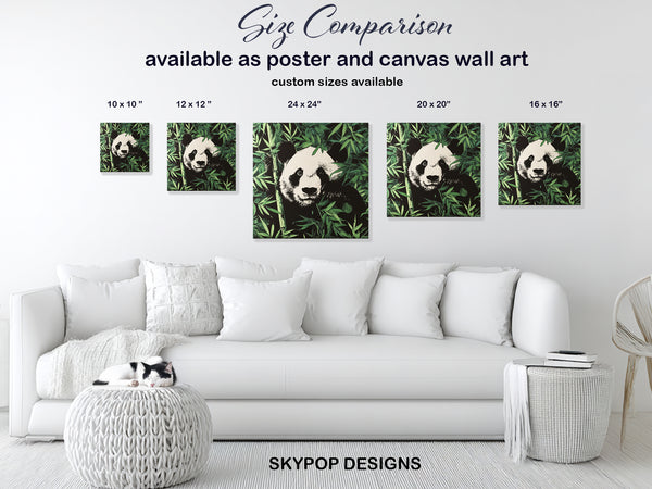 Panda Bamboo Forest Art - View 7