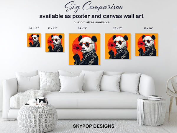 Panda Flower Art - View 7