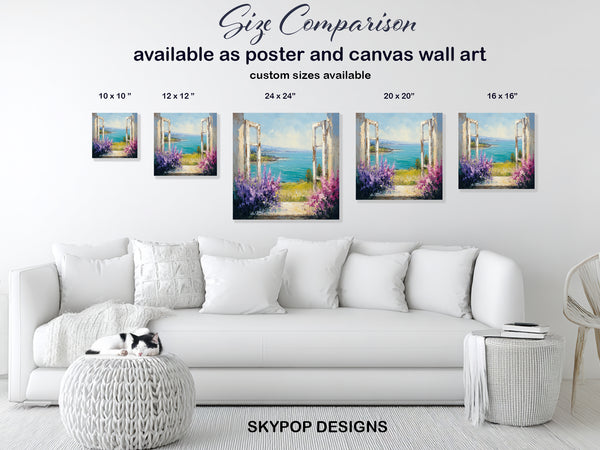 Open Window Ocean View Art - View 7