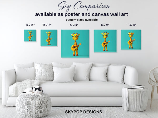 Giraffe Music Art - View 7