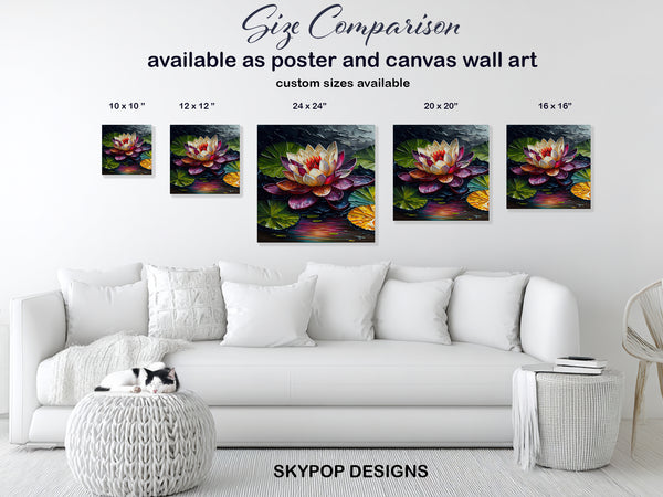 Water Lily Pond Art - View 7