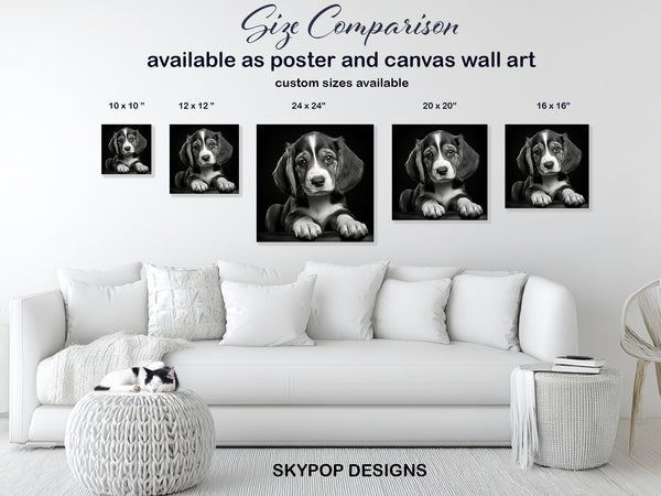 Border Collie Puppy Art - View 7