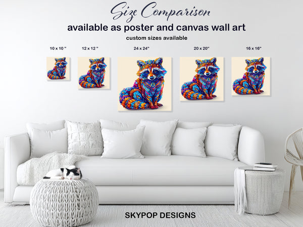 Raccoon Art - View 7