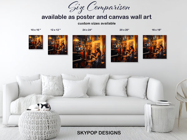 Jazz Night Vibes Art - View 7