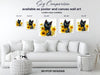 Black Cat and Sunflowers Art - View 7